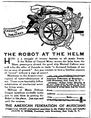 Illustration for article titled Robots vs. Musicians (1931)